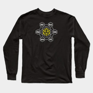 DnD Character Dice Abilities Long Sleeve T-Shirt